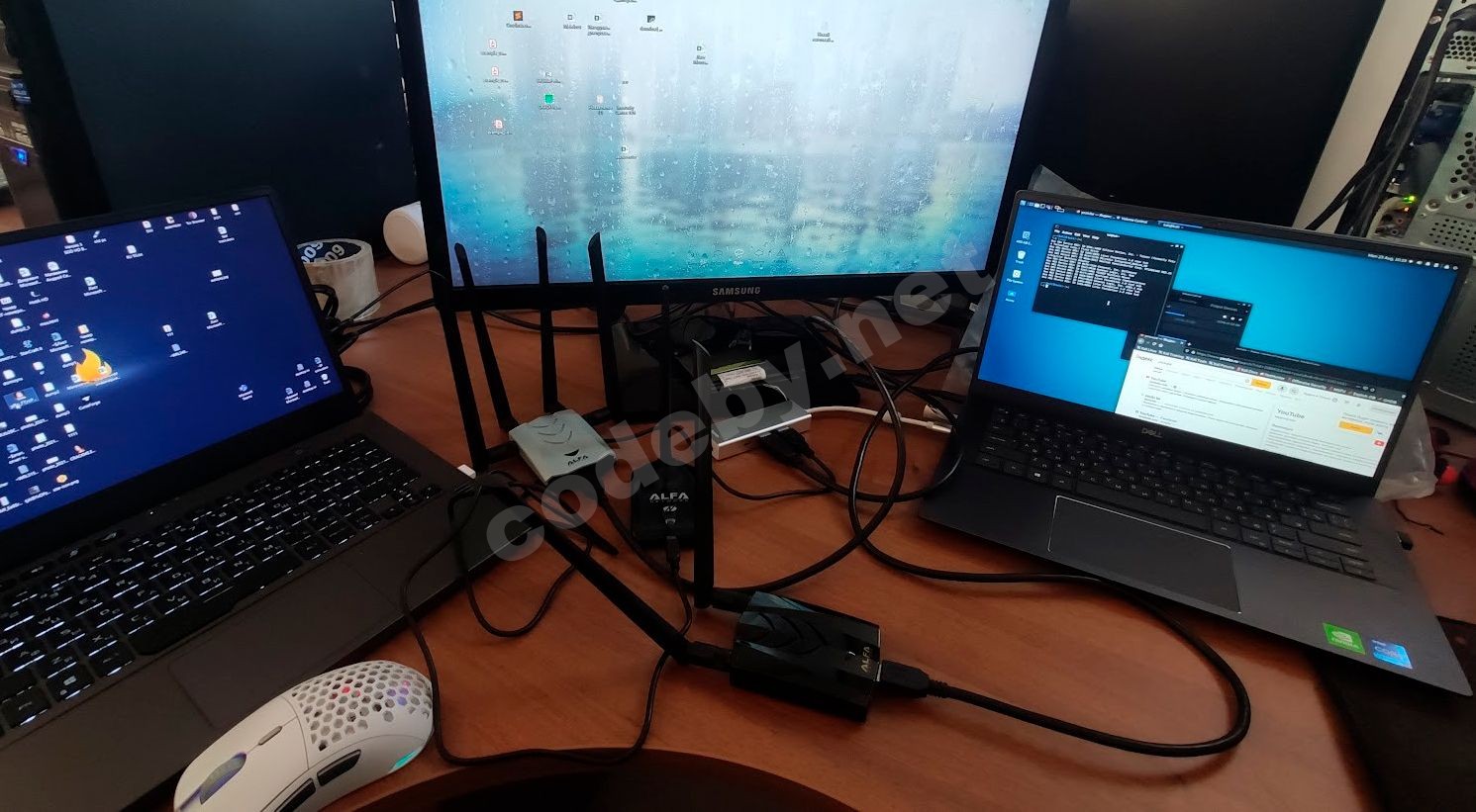 Моё типичное рабочее место для тестирования, благо, я не смог найти фото самой лаборатории