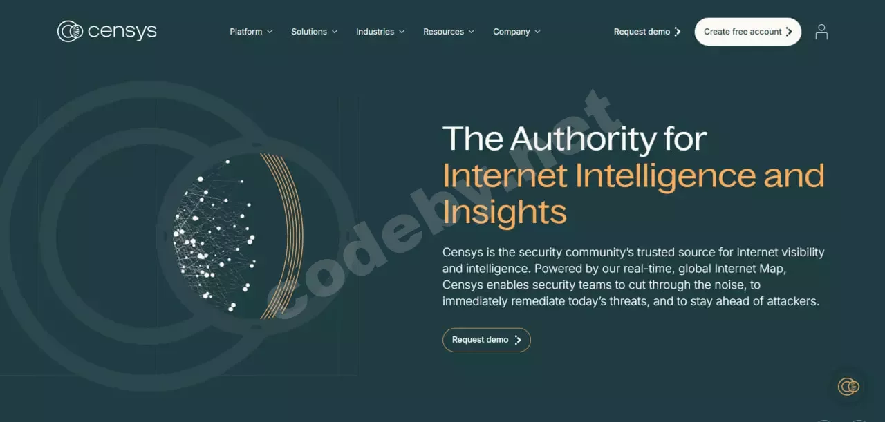 Главная страница Censys для OSINT