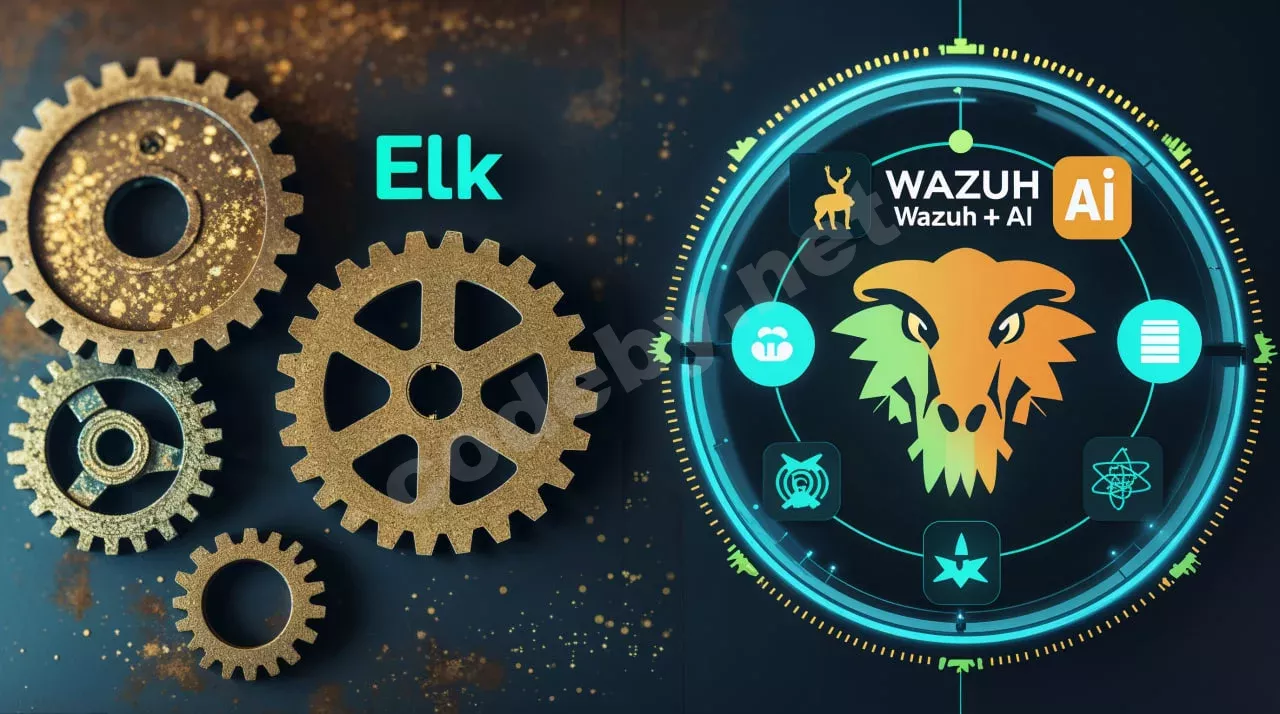 Схематичное изображение архитектуры современного домашнего SOC 2025, показывающее эволюцию от ELK к стеку на базе Wazuh, AI и SOAR.