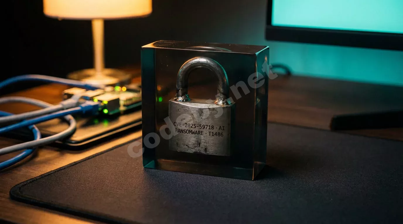 AI ransomware 2026 — мониторы с таймлайном kill chain и алертами SIEM в тёмном операционном центре SOC