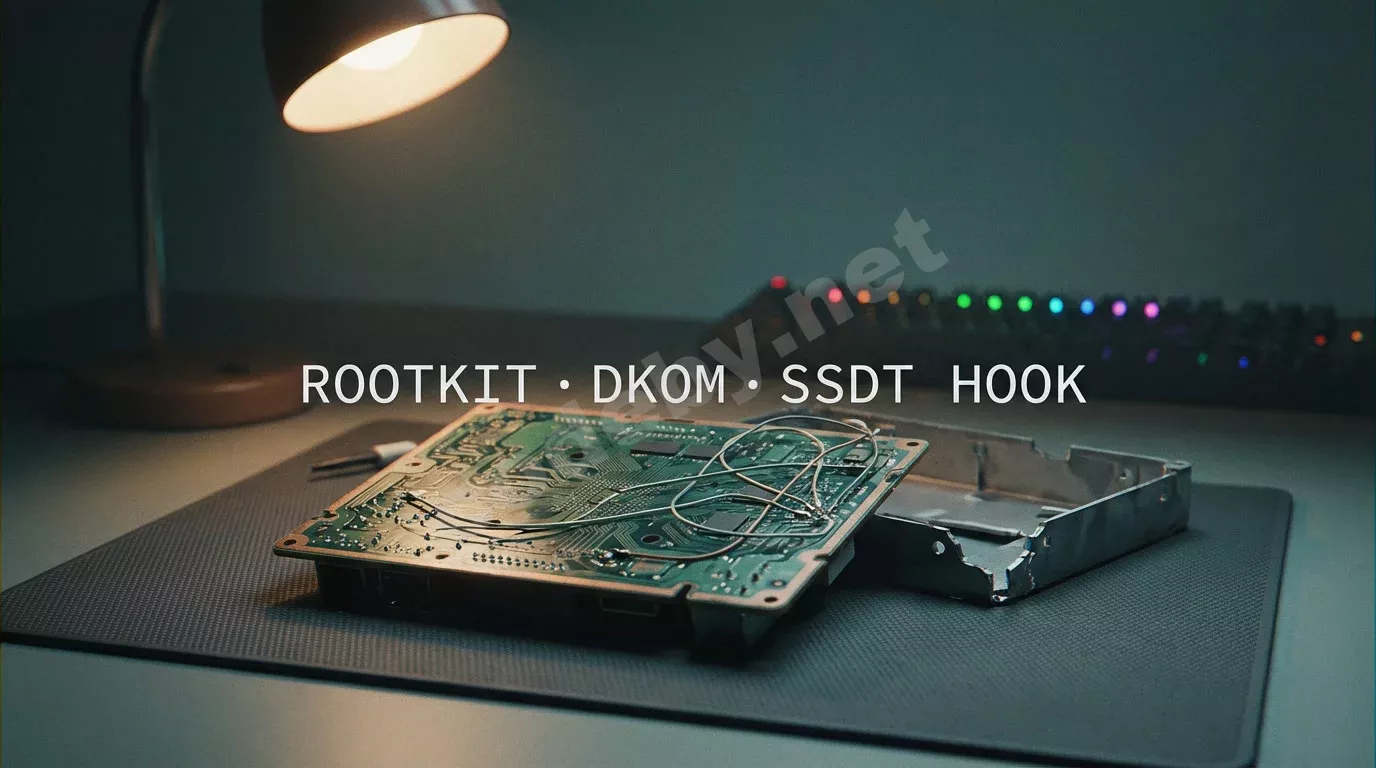 Kernel-mode руткиты Windows: обнаружение DKOM, SSDT hooking и callback-манипуляций через WinDbg и Volatility